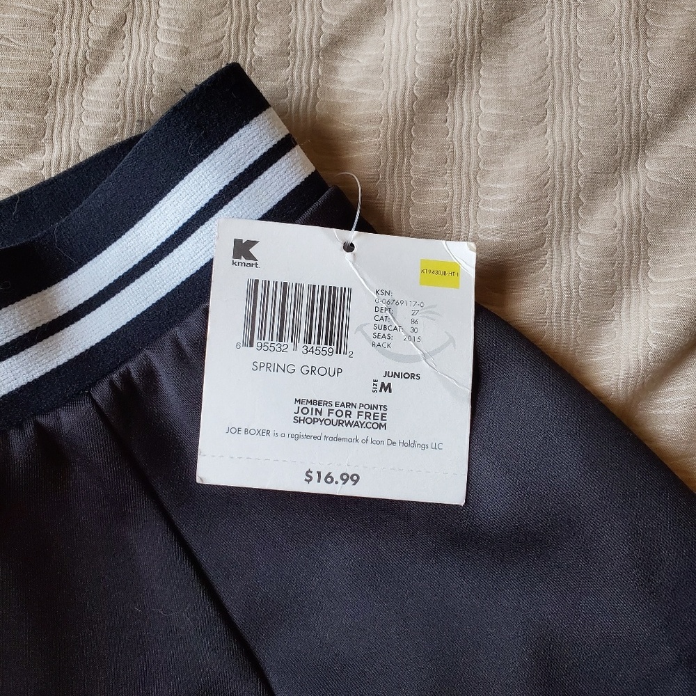 Black skirt with white stripes on top - Picture 2 of 2